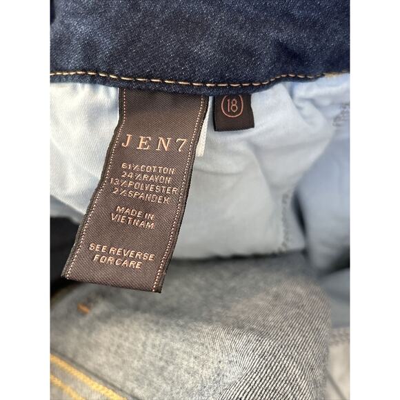 JEN 7 By 7 For All Mankind Womens Size 18 Blue Slim Straight Jeans NWT - Picture 7 of 11